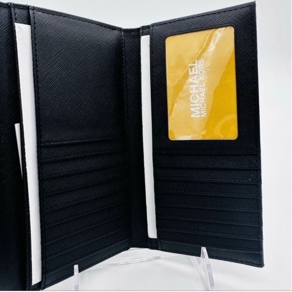 Michael Kors Large Double Zip Wallet Wristlet & Trifold Wallet black - Picture 14 of 16